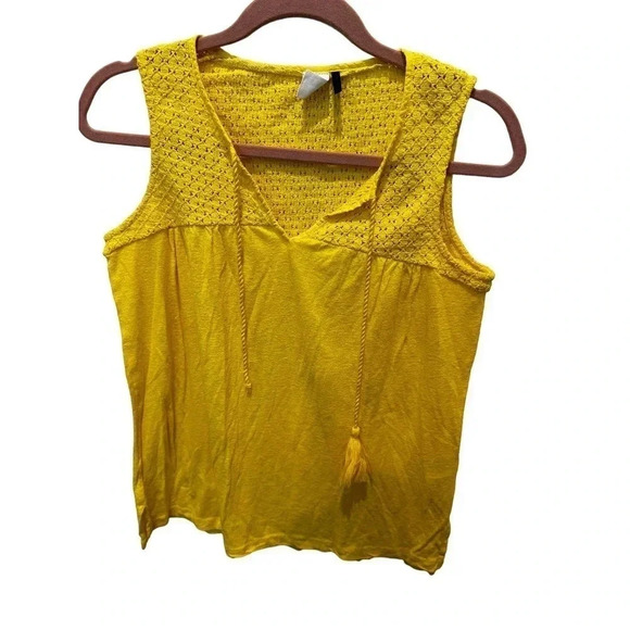 Anthropologie Yellow Akemi Kin Sleeveless Piaf Tank Top XS - Picture 2 of 3